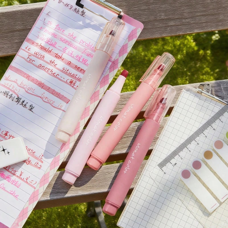 4 Pack Soft Touch Fluorescent Gel Pens