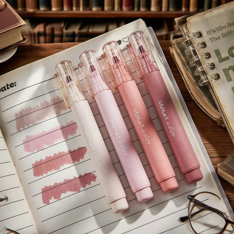 4 Pack Soft Touch Fluorescent Gel Pens