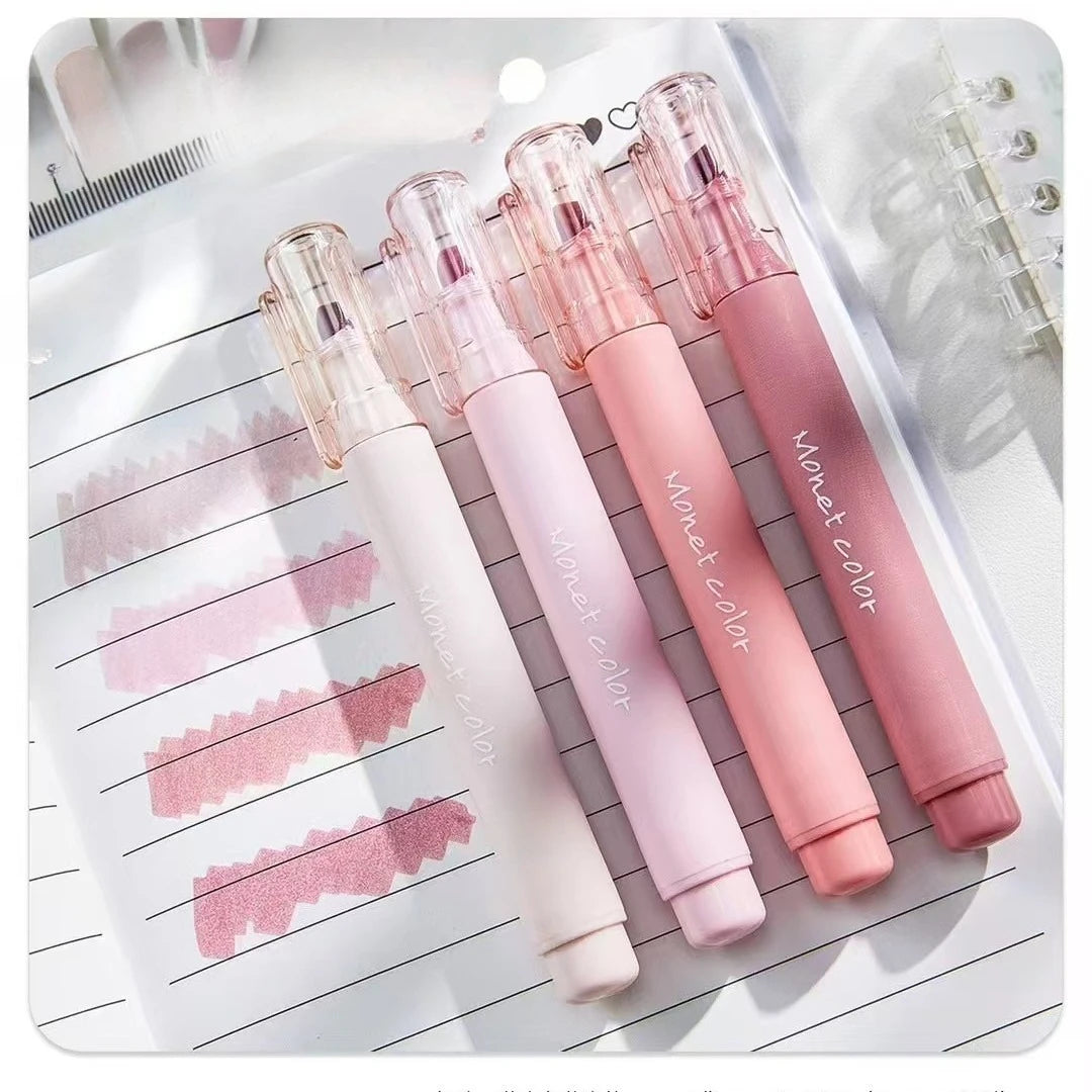 4 Pack Soft Touch Fluorescent Gel Pens